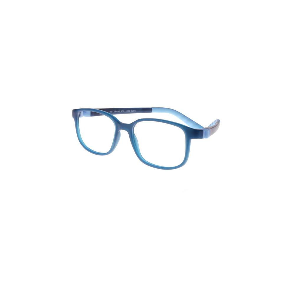 New TOTS Blue FORT Eyeglasses for KIDS 47/16/130 with Case & Strap